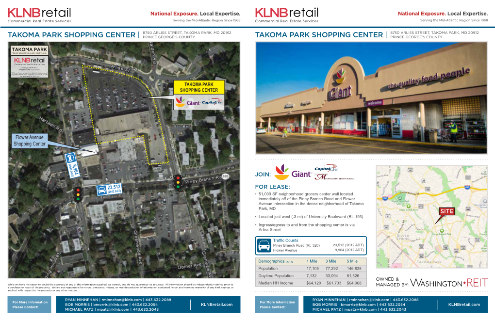 Takoma Park Shopping Center | Prince George’S County Takoma Park Shopping Center | Prince George’S County