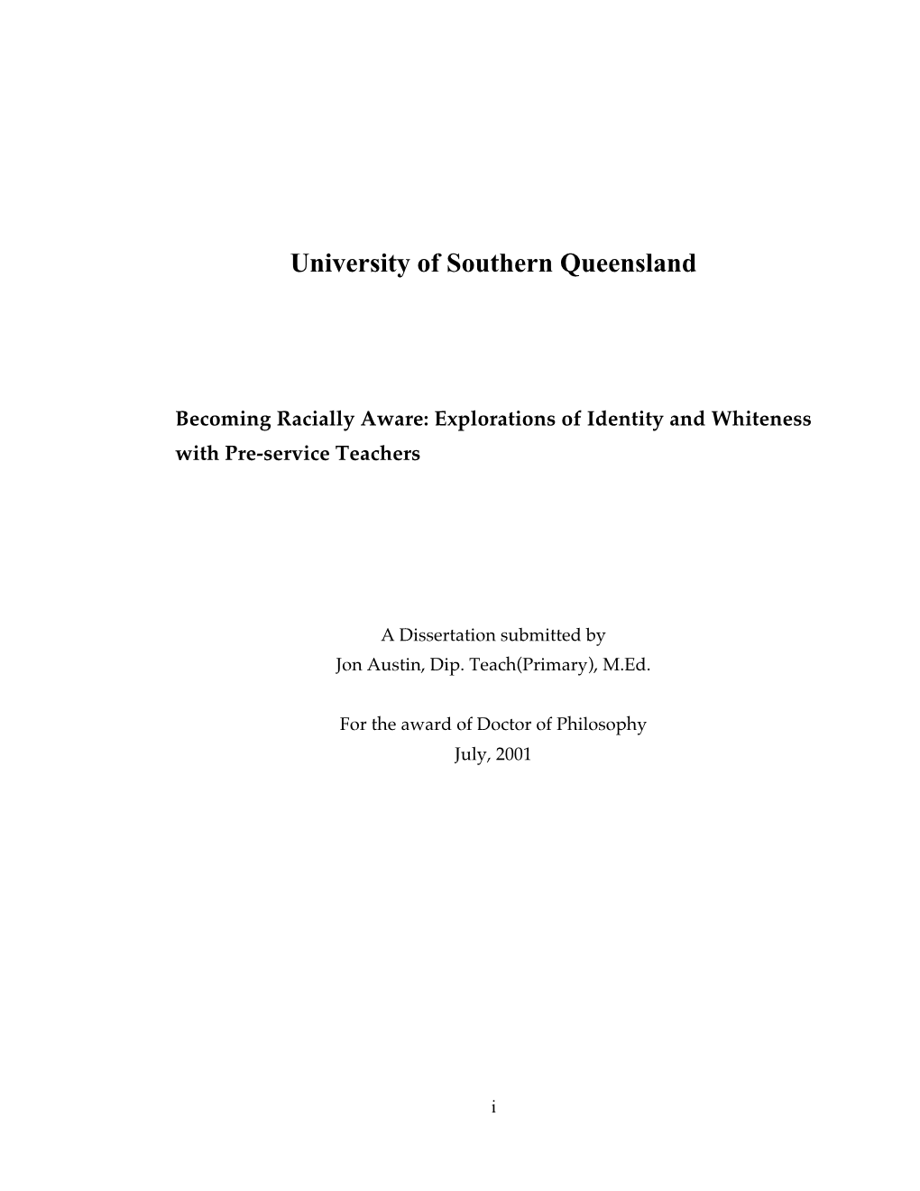 University of Southern Queensland