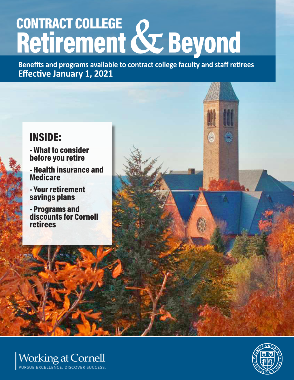 Retirement and Beyond: Contract College Faculty and Staff