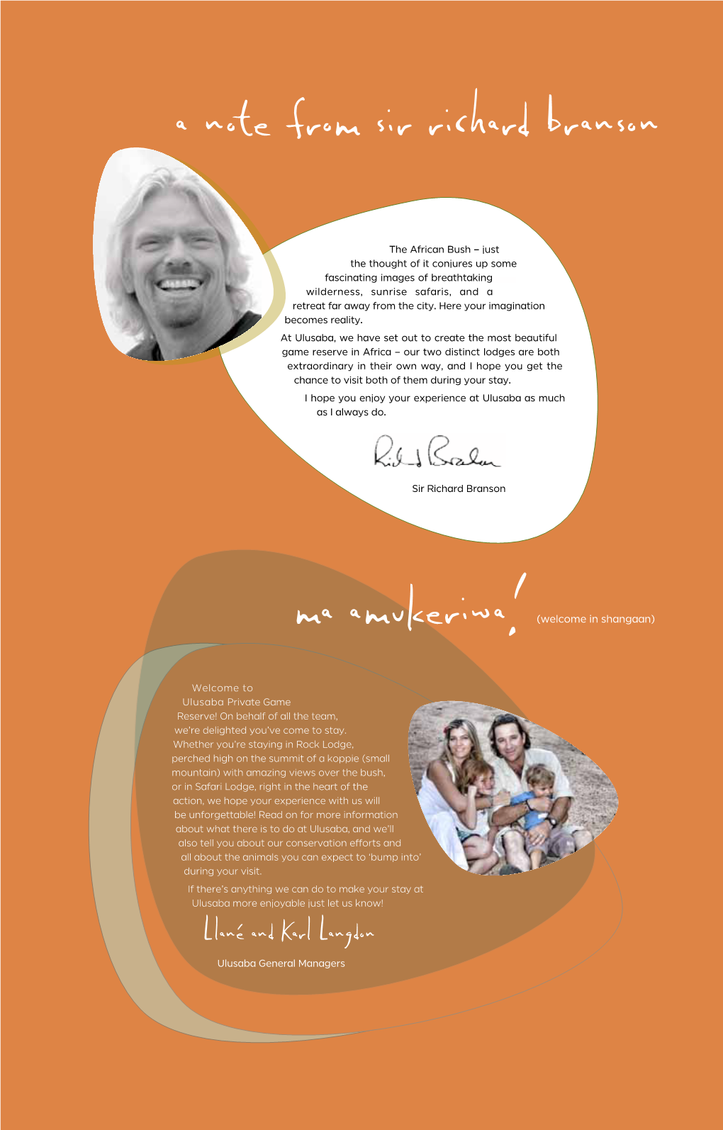 A Note from Sir Richard Branson