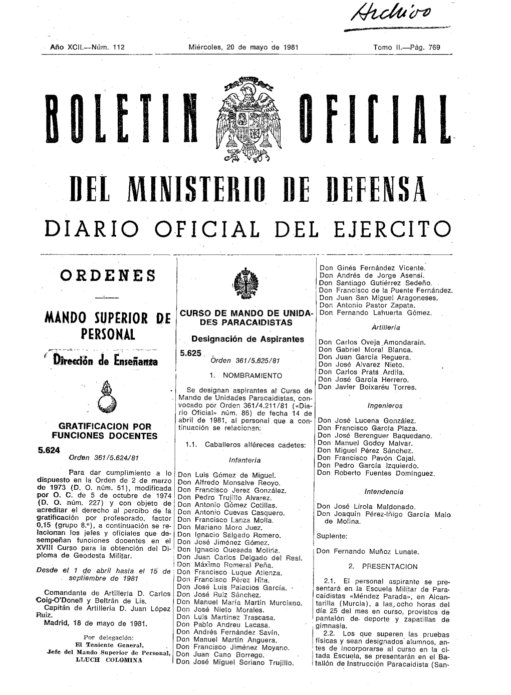 Del Uniste Diario Oficial Del Ejercito