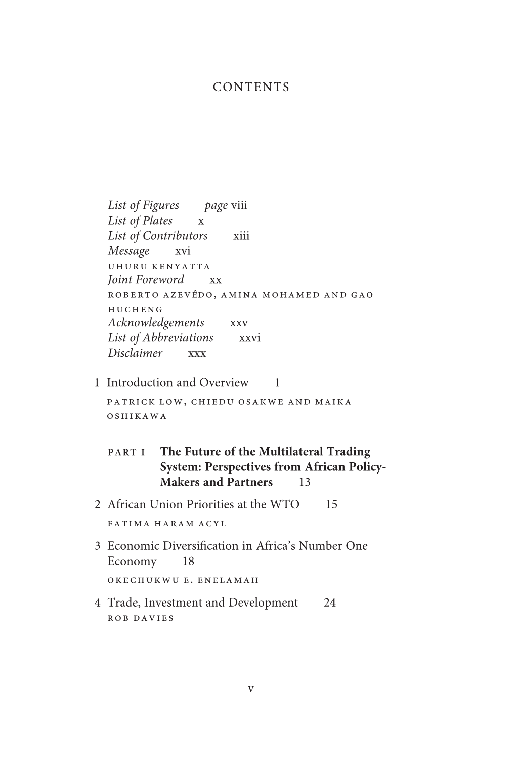 Download PDF of Table of Contents