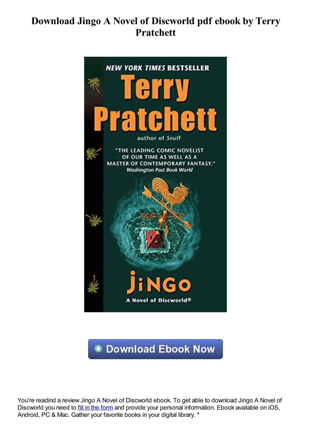 Download Jingo a Novel of Discworld Pdf Ebook by Terry Pratchett