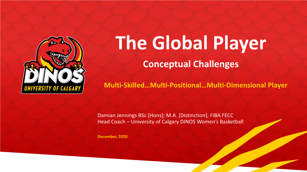 The Global Player Conceptual Challenges