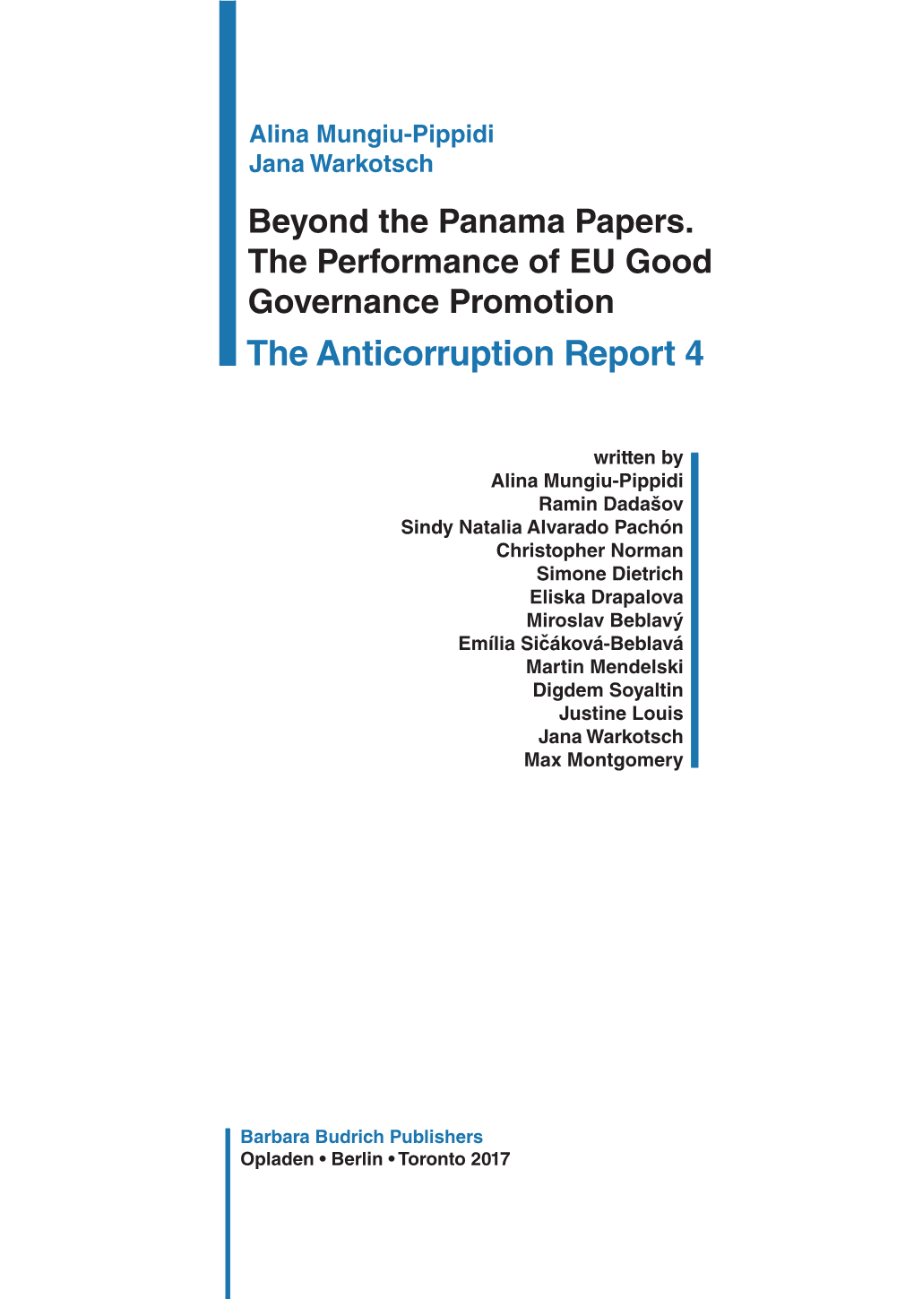 The Anticorruption Report 4