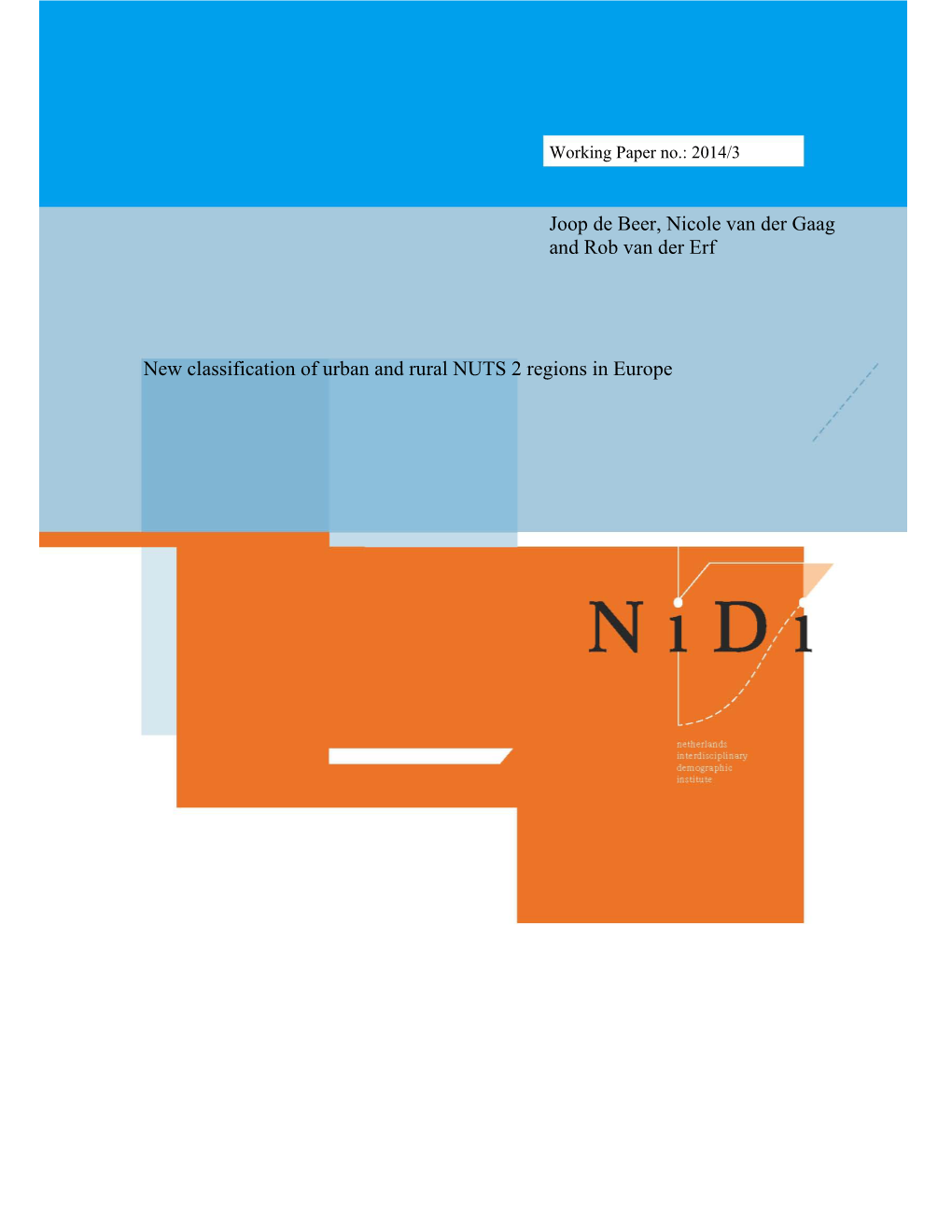 New Classification of Urban and Rural NUTS 2 Regions in Europe