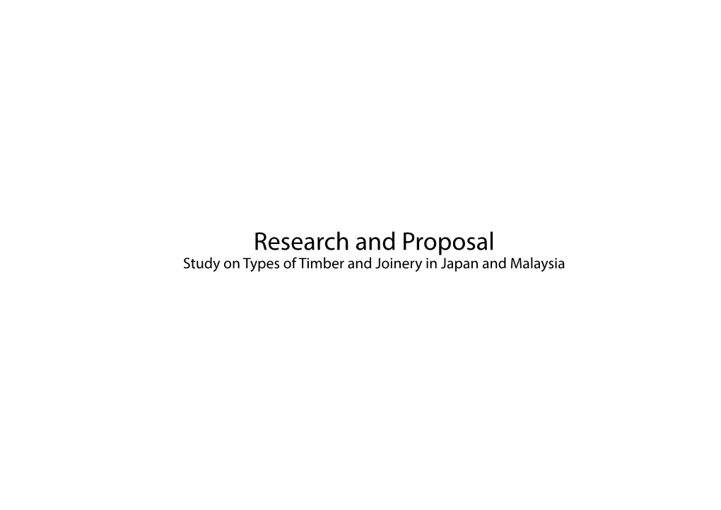 Research and Proposal