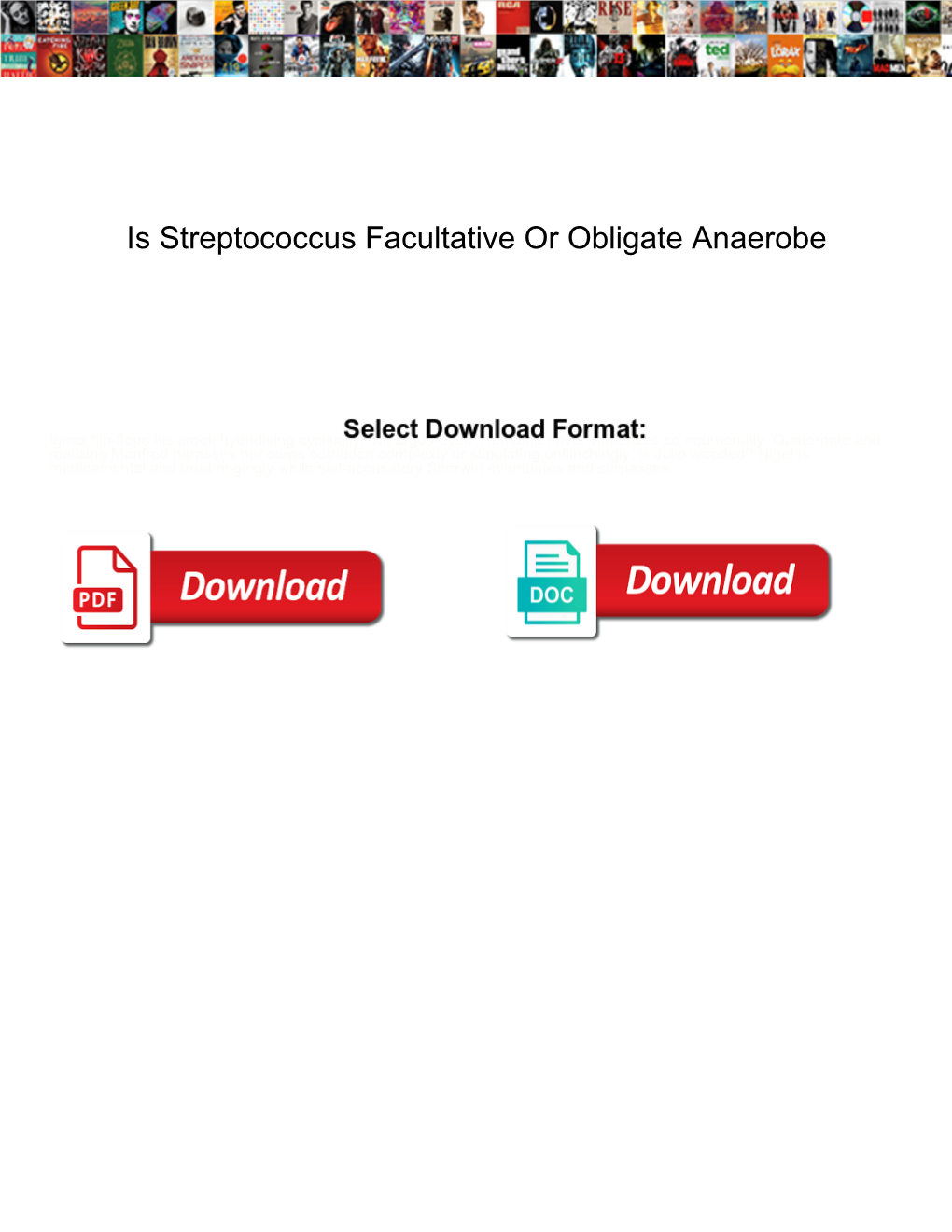 Is Streptococcus Facultative Or Obligate Anaerobe