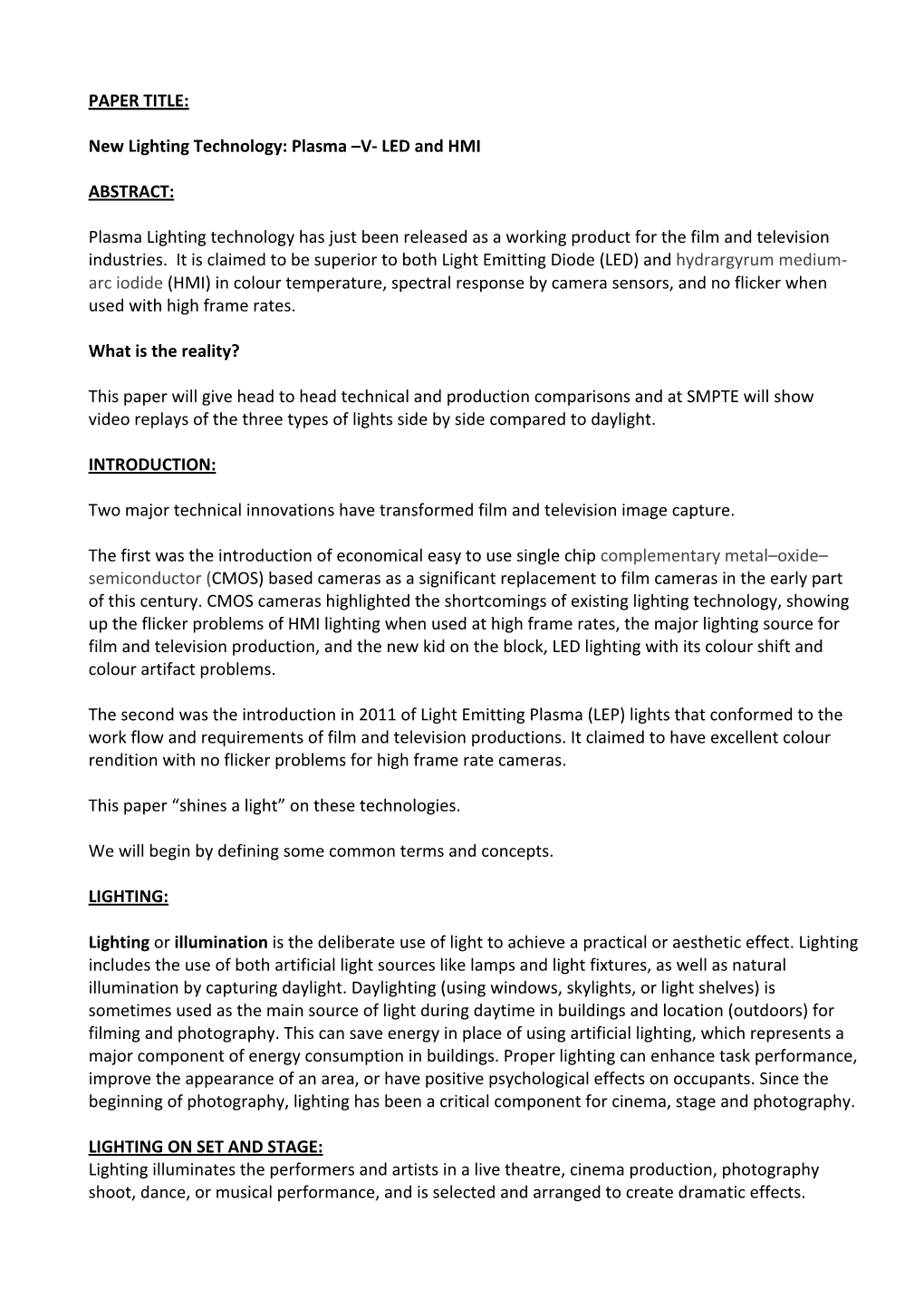 Plasma Lighting Master Paper Smpte 2013