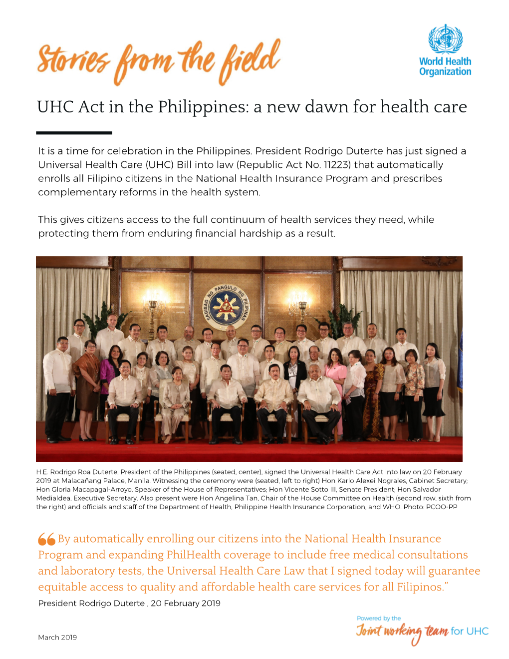 UHC Act in the Philippines: a New Dawn for Health Care
