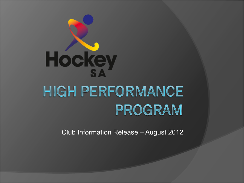 High Performance Program