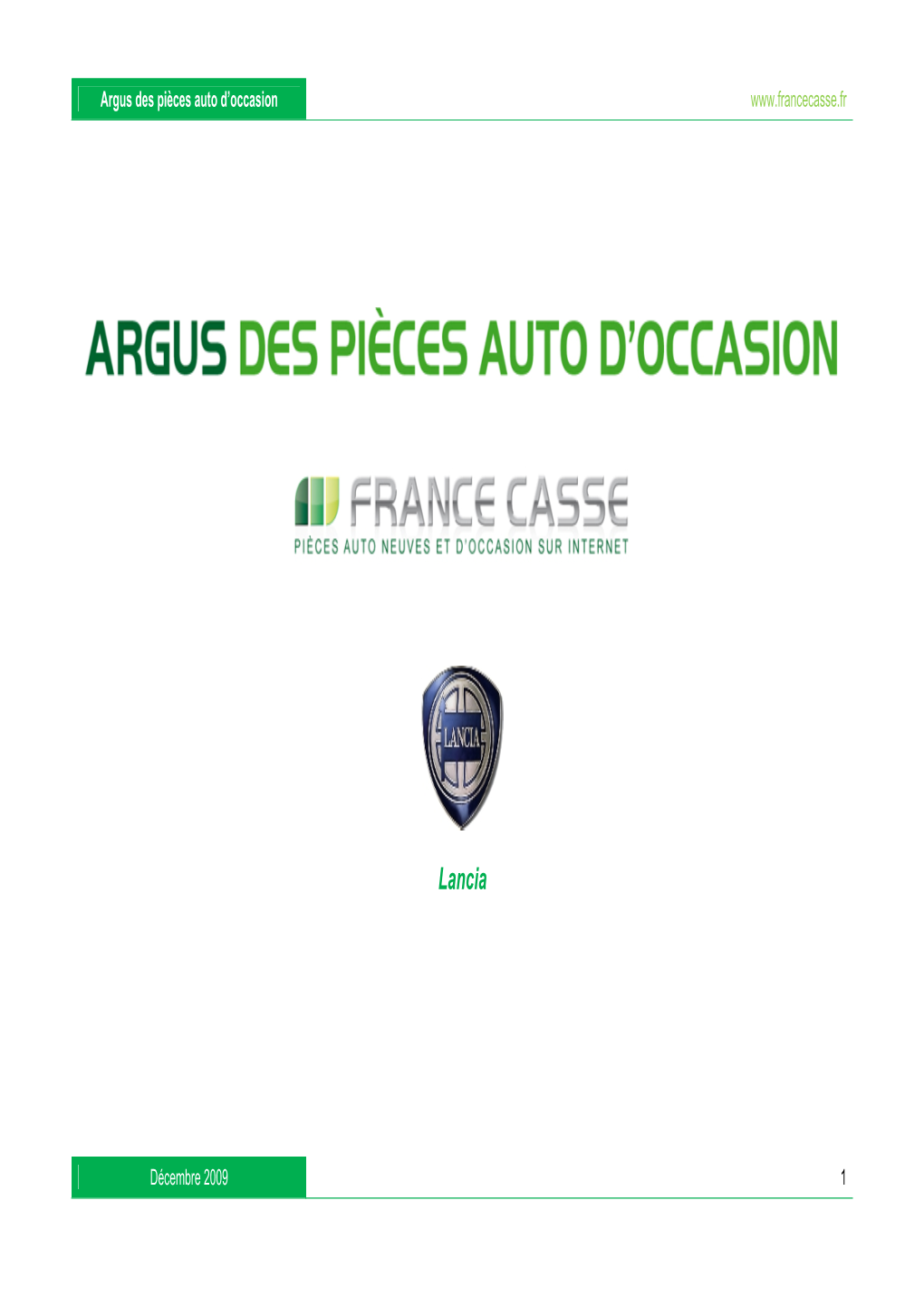Argus Pièces Auto LANCIA
