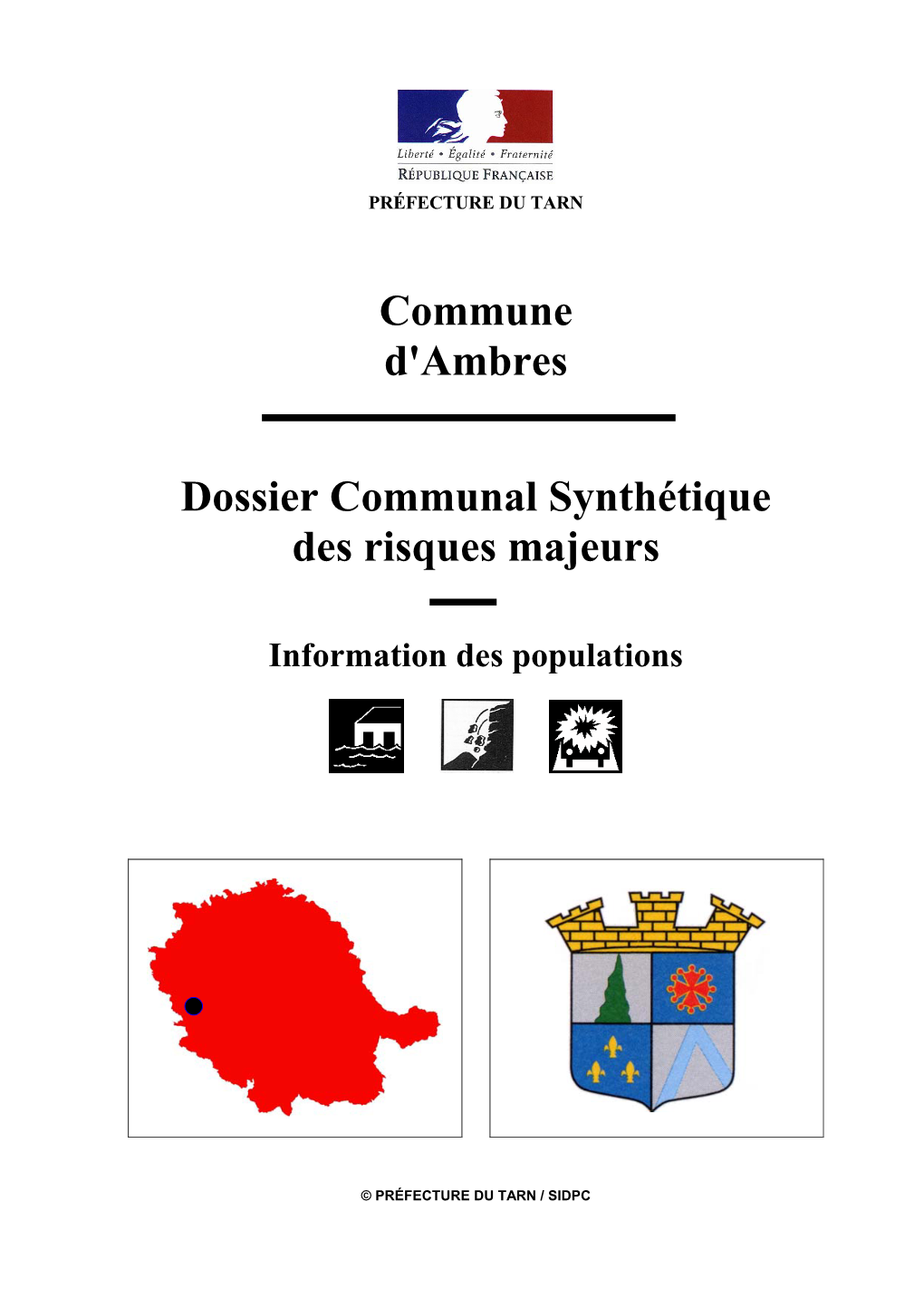 Commune D'ambres Dossier Communal Synthétique Des Risques