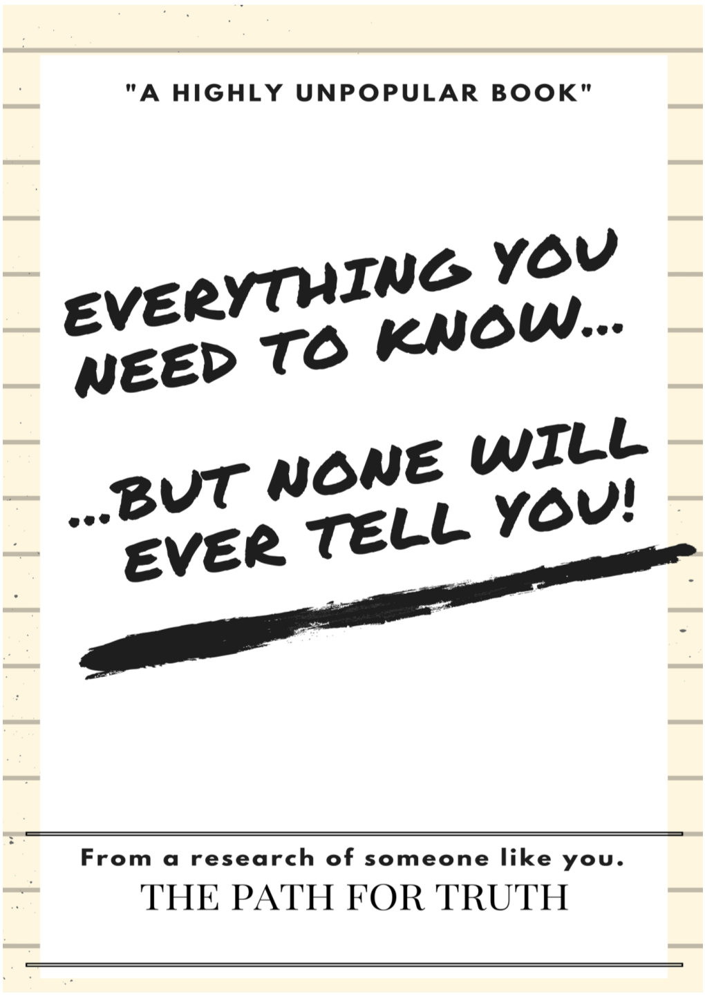 Bible? ………………………………………...…...214 the Huge Web of Lies ………………………………………………………………………219 So? What Do I Care? ………………………………………………………………………...223