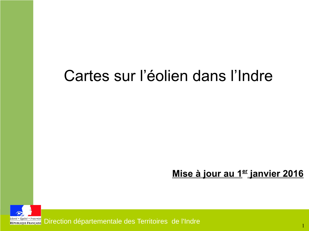 Cartes Sur L'éolien Dans L'indre