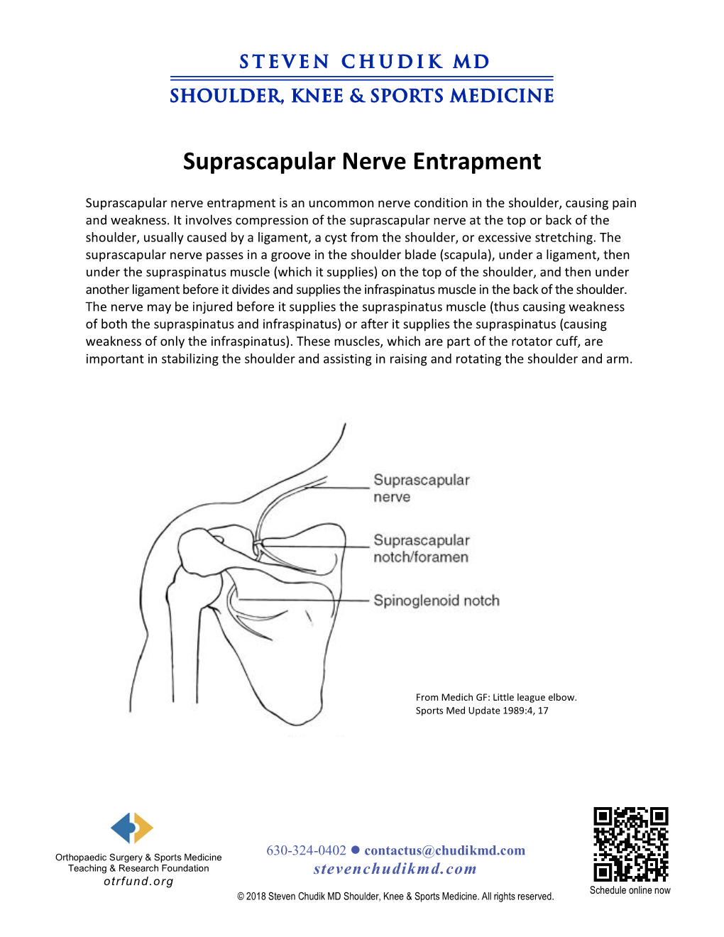 Suprascapular Nerve Entrapment