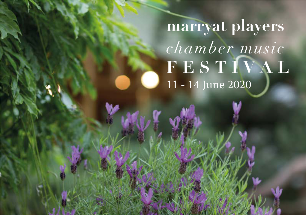 Marryat Players Chamber Music FESTIVAL