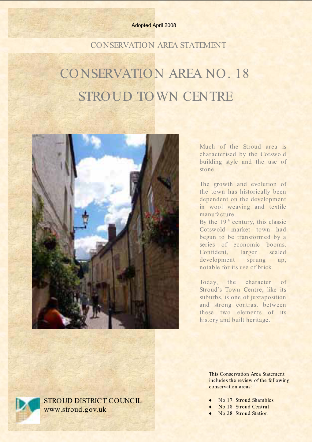 Conservation Area No. 18 Stroud Town Centre
