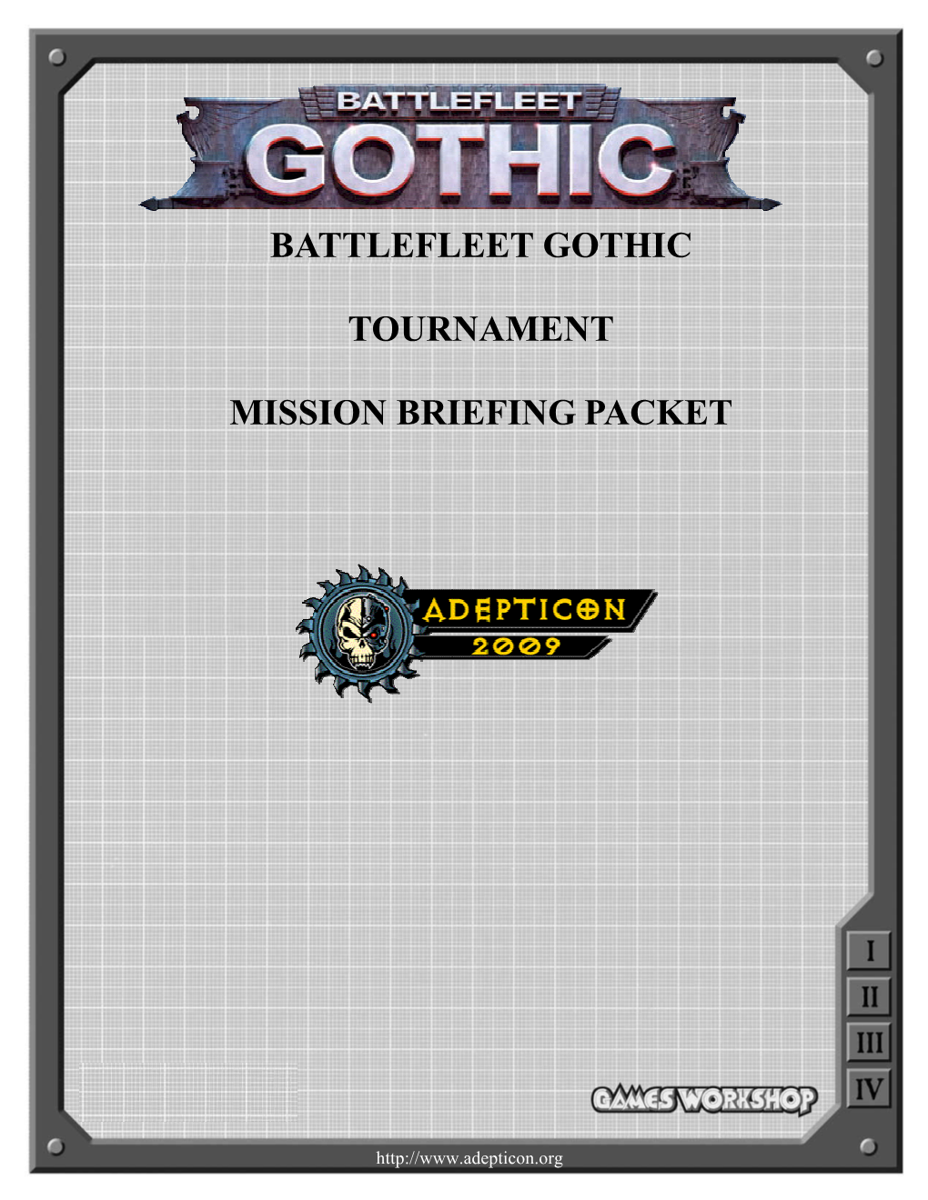 Battlefleet Gothic Championship Scenarios