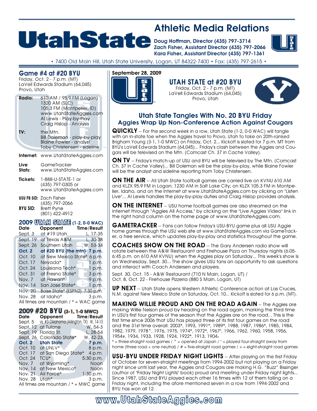 2009 Utah State Football 1