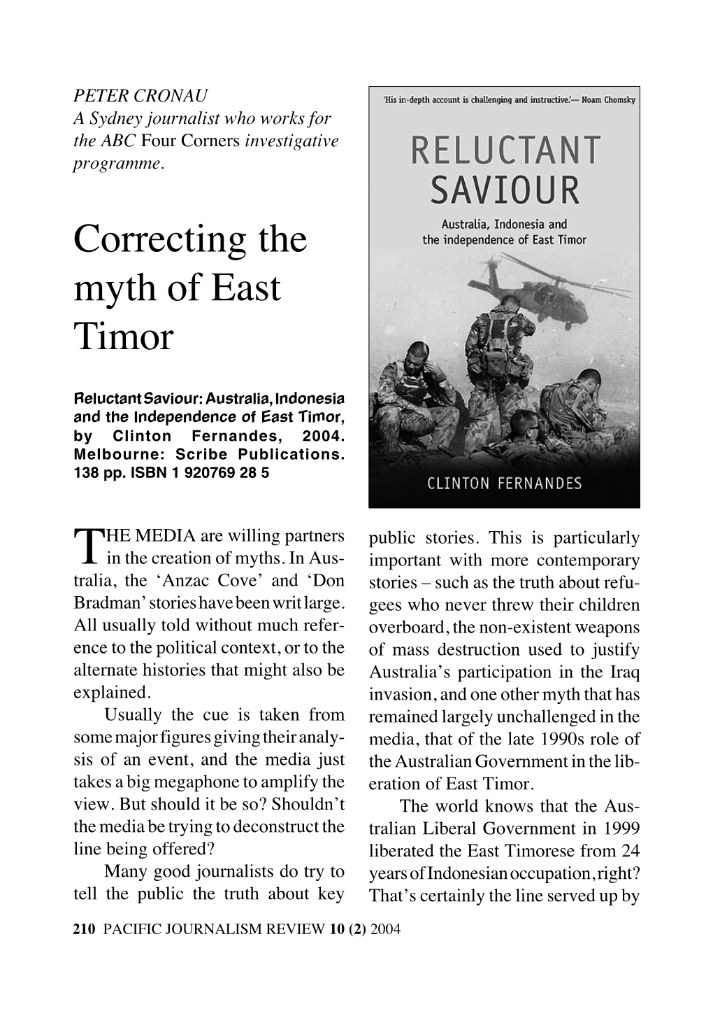 Correcting the Myth of East Timor