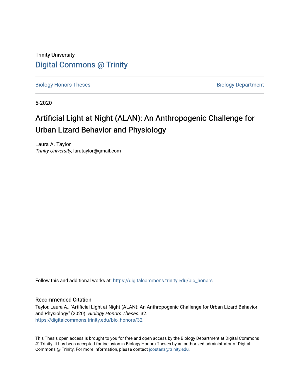 Artificial Light at Night (ALAN): an Anthropogenic Challenge for Urban Lizard Behavior and Physiology