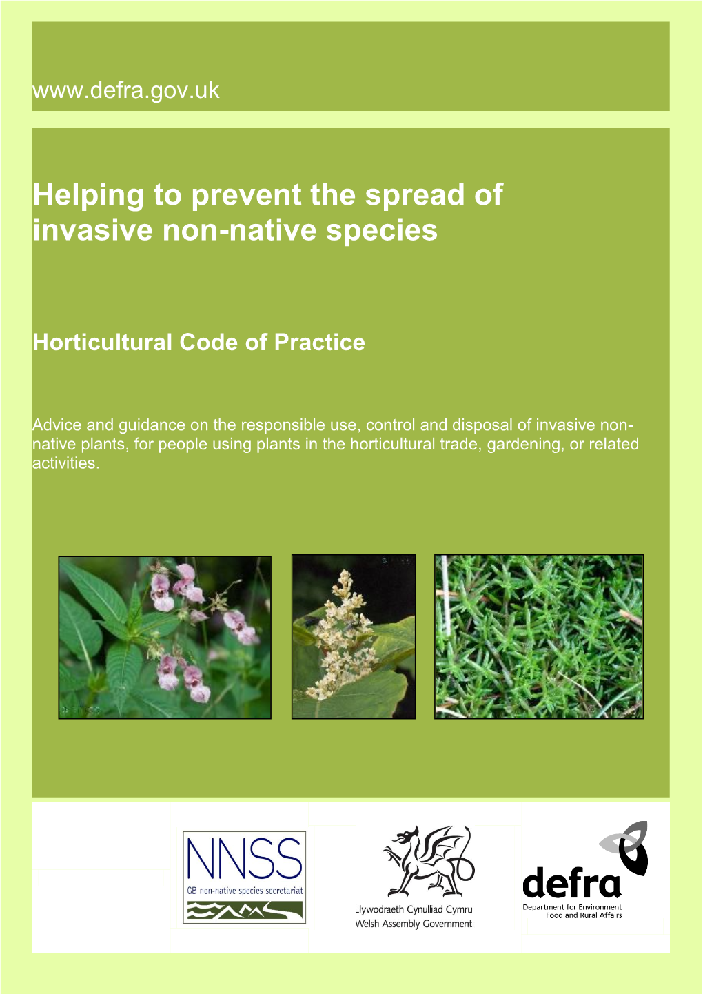 Horticultural Leaflet Invasive Plants