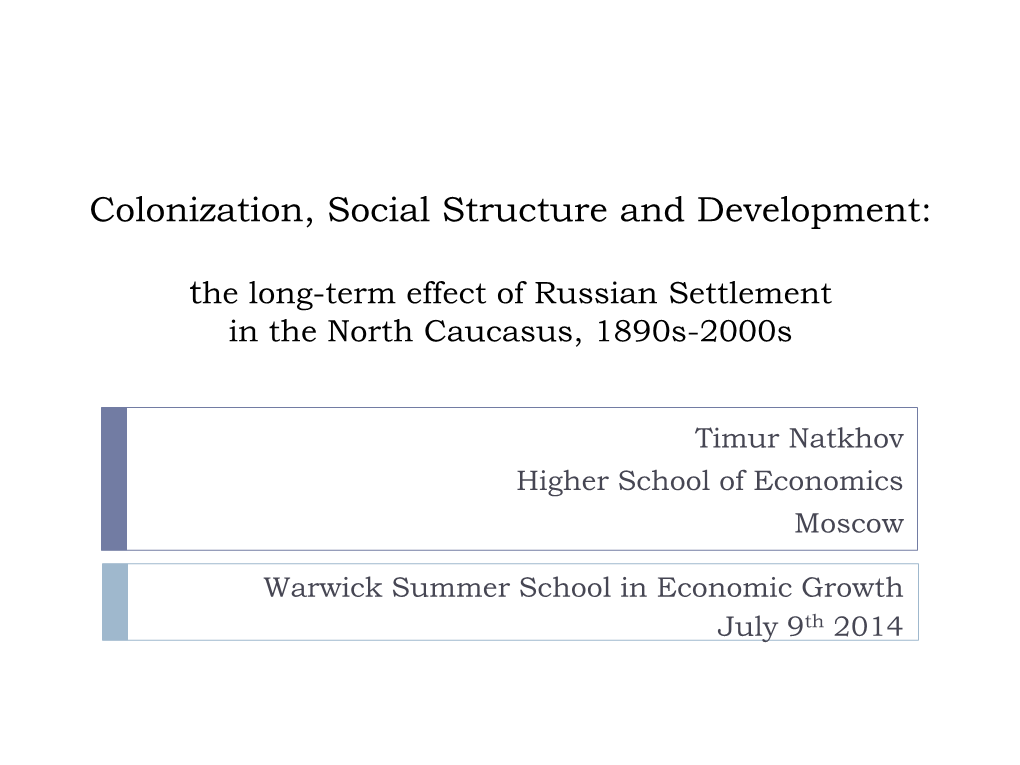 Colonization, Human Capital and Development