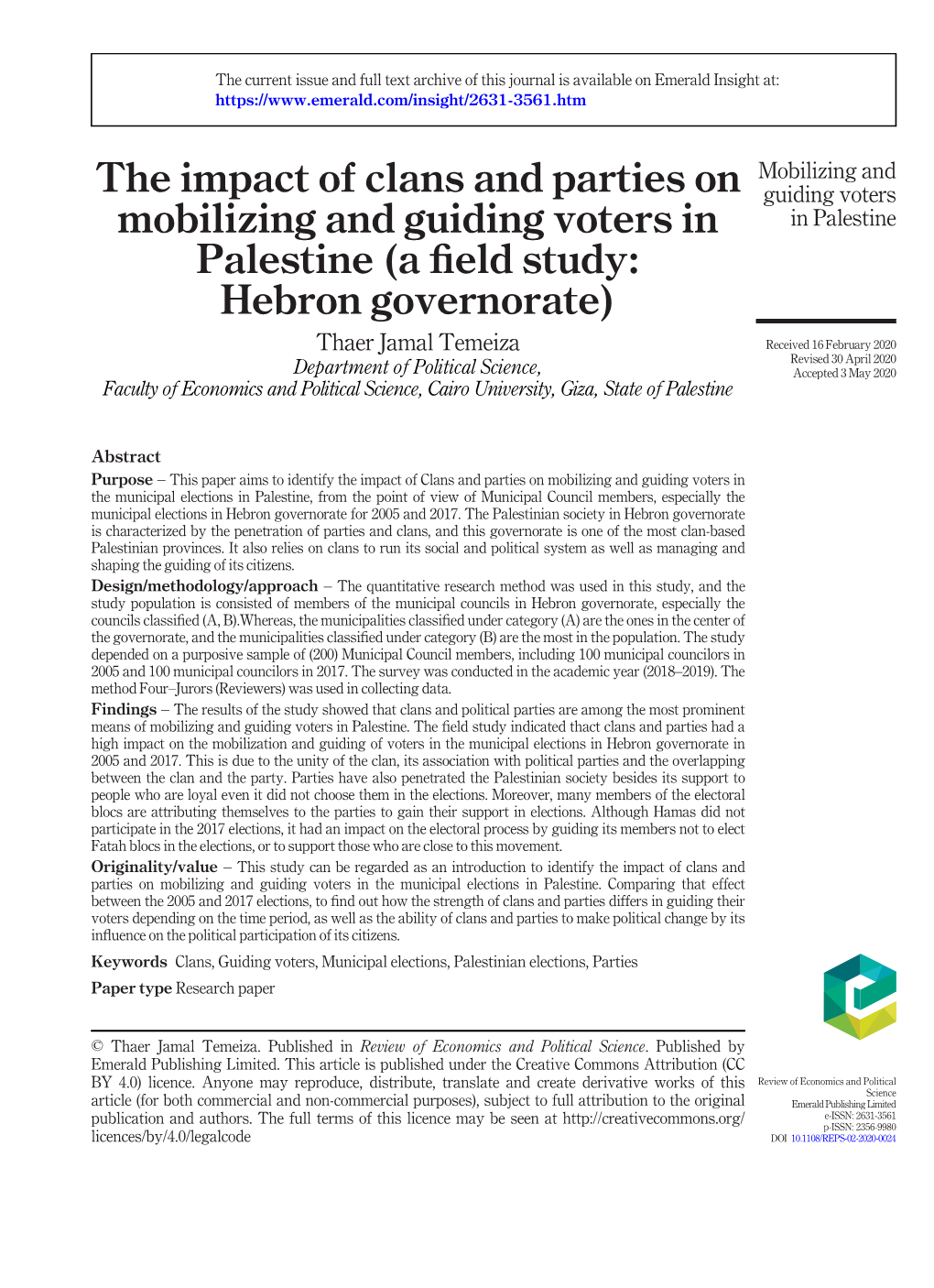 The Impact of Clans and Parties on Mobilizing And
