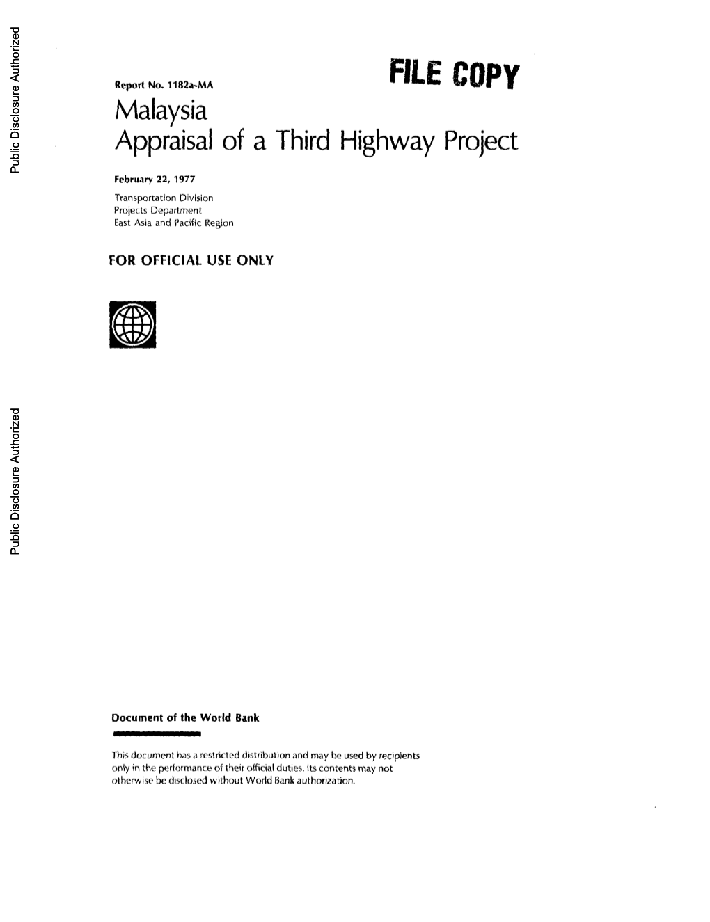 World Bank Document