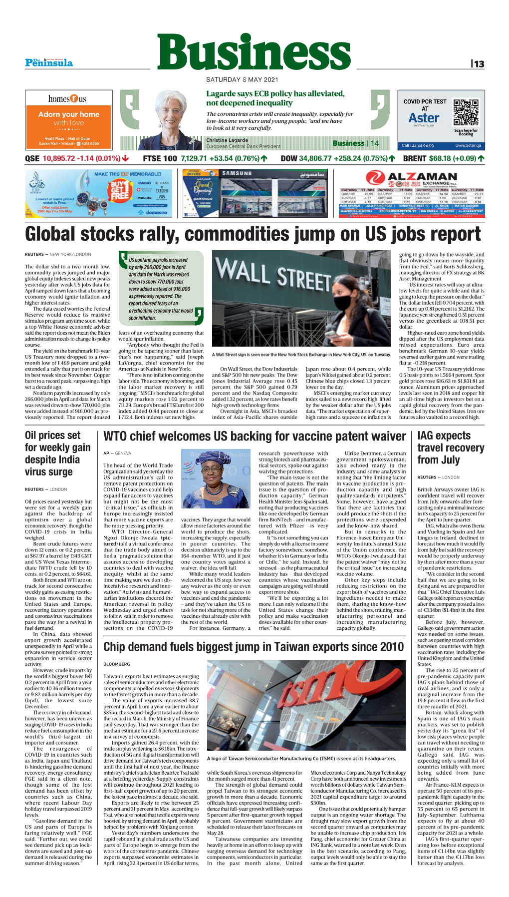 Global Stocks Rally, Commodities Jump on US Jobs Report