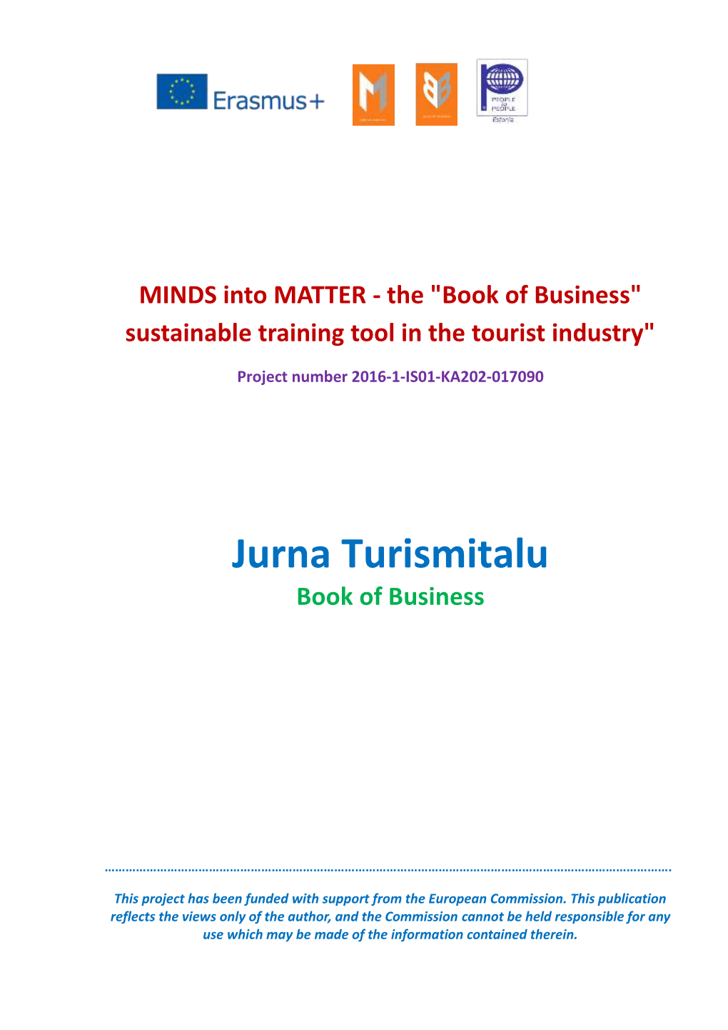 Jurna Turismitalu Book of Business