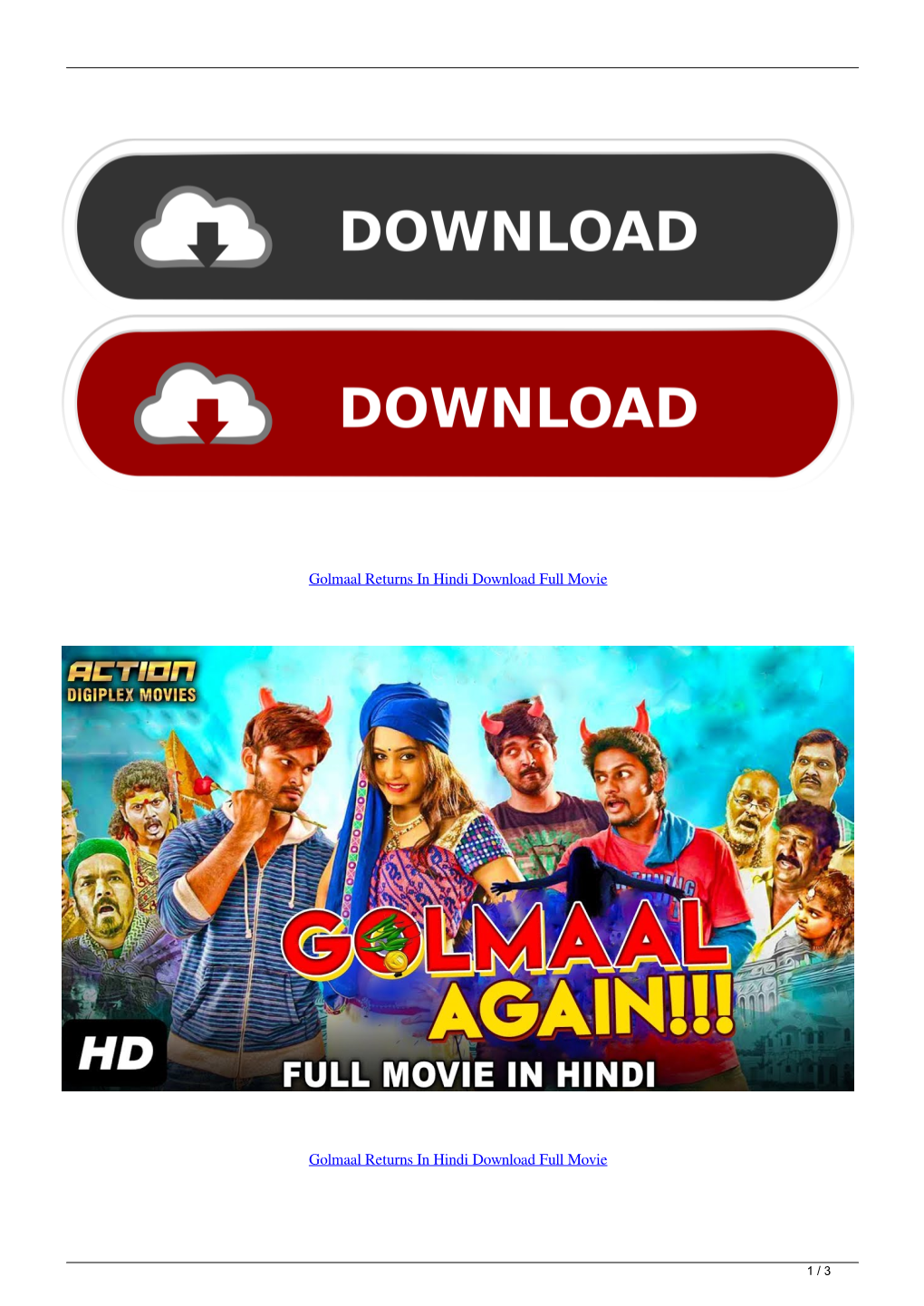 Golmaal Returns in Hindi Download Full Movie