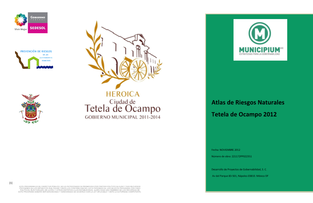 Atlas De Riesgos Naturales Tetela De Ocampo 2012