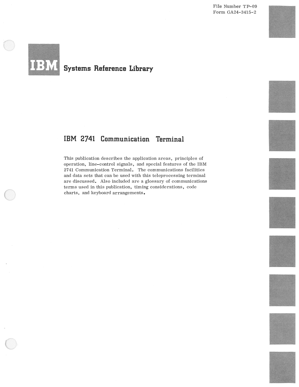 IBM 2741 Communication Terminal