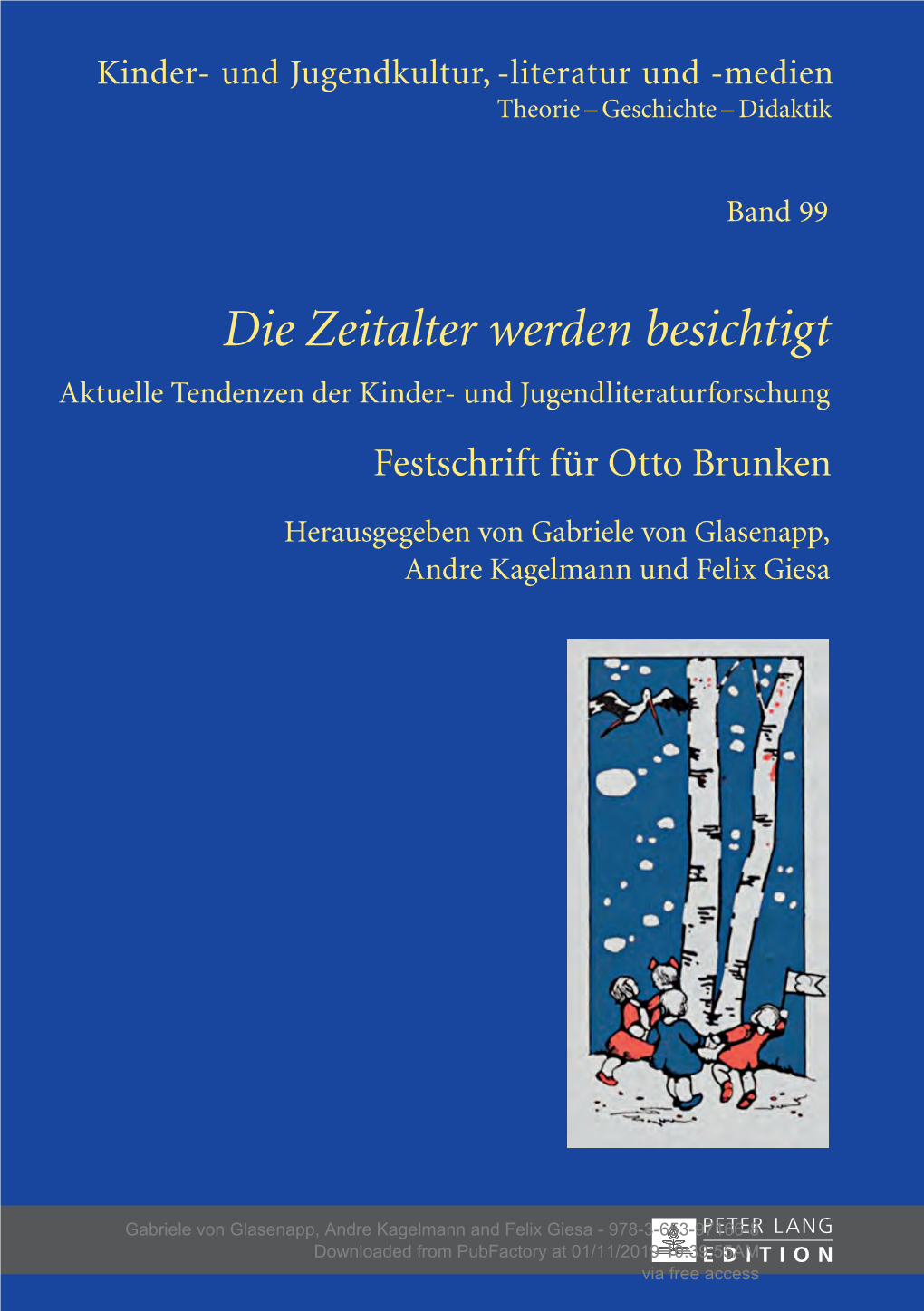 Aktuelle Tendenzen Der Kinder- Und Jugendliteraturforschung Festschrift Für Otto Brunken
