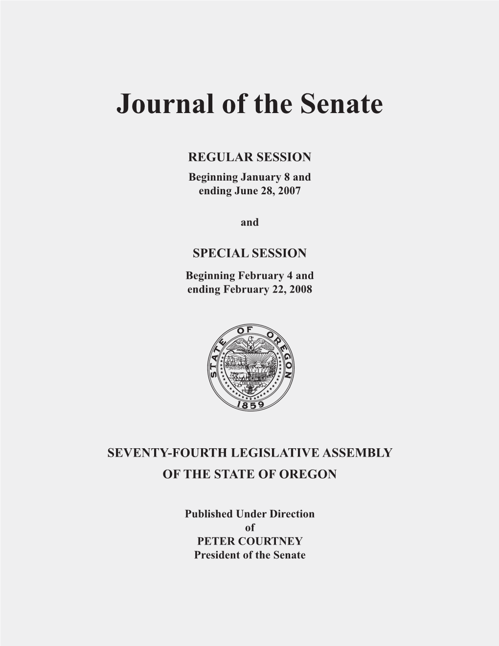 Journal of the Senate