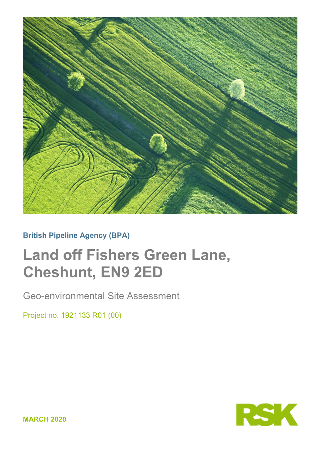 Land Off Fishers Green Lane, Cheshunt, EN9 2ED
