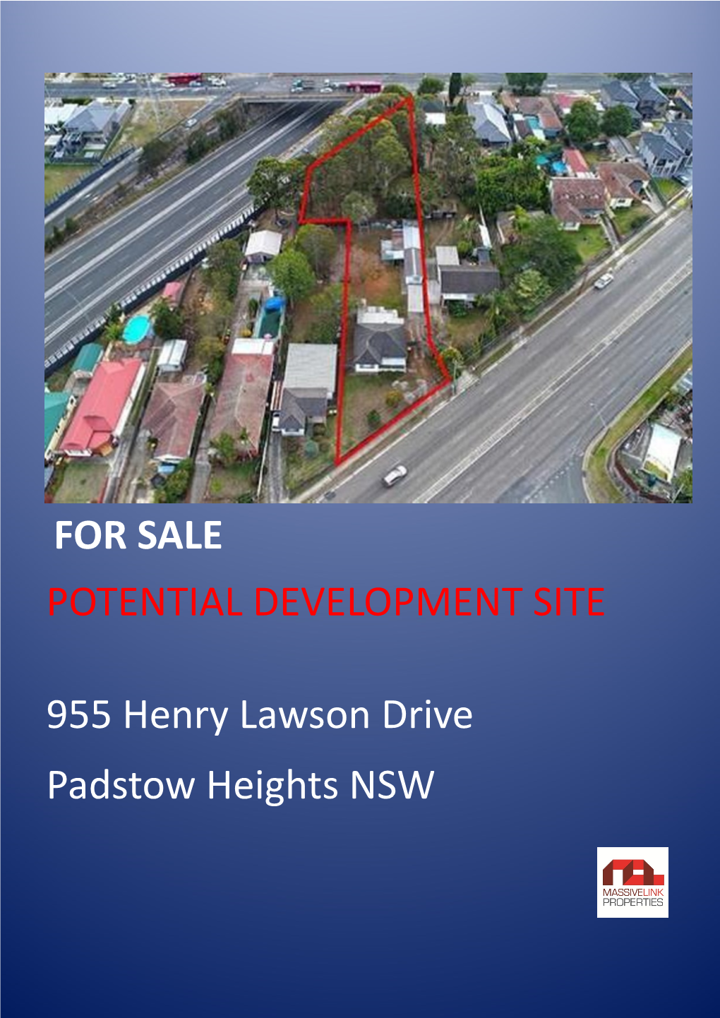 POTENTIAL DEVELOPMENT SITE 955 Henry Lawson Drive Padstow Heights NSW for SALE