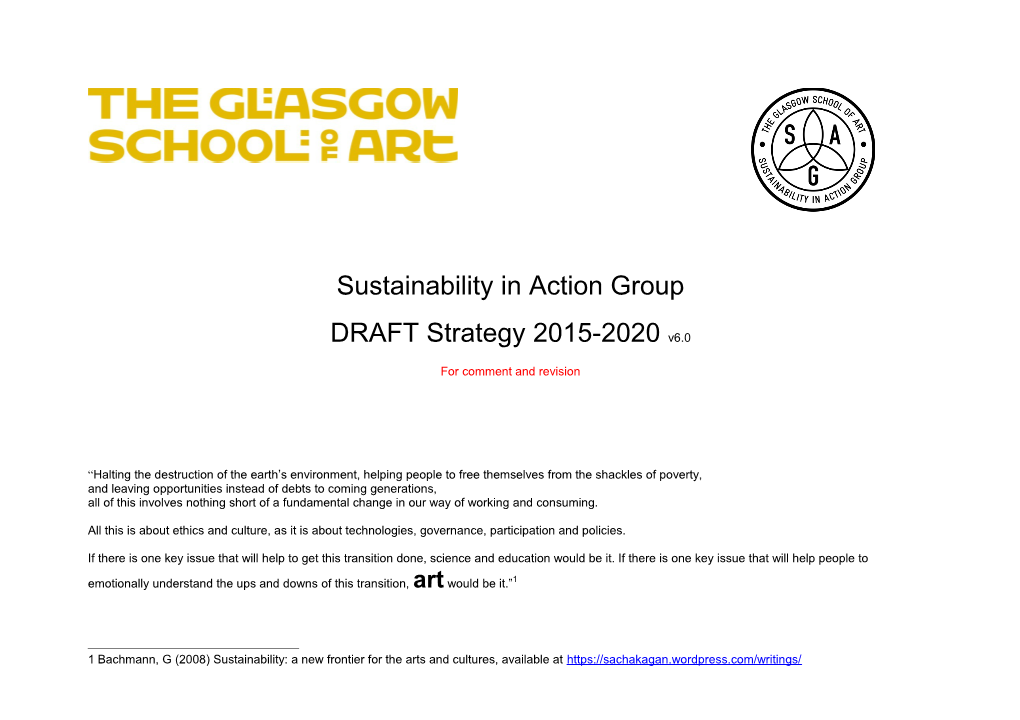 Sustainability in Action Group