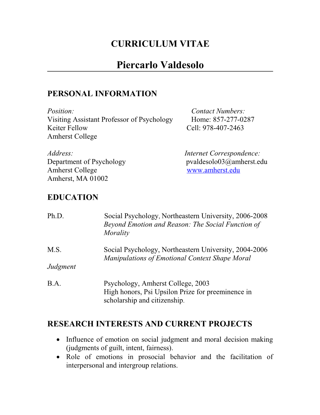 Curriculum Vitae s10