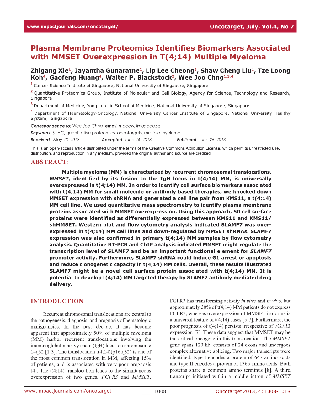 Multiple Myeloma