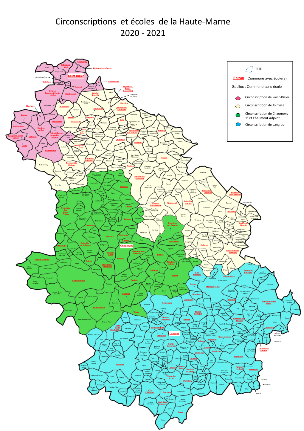 Circonscriptions Et Écoles De La Haute-Marne 2020 - 2021