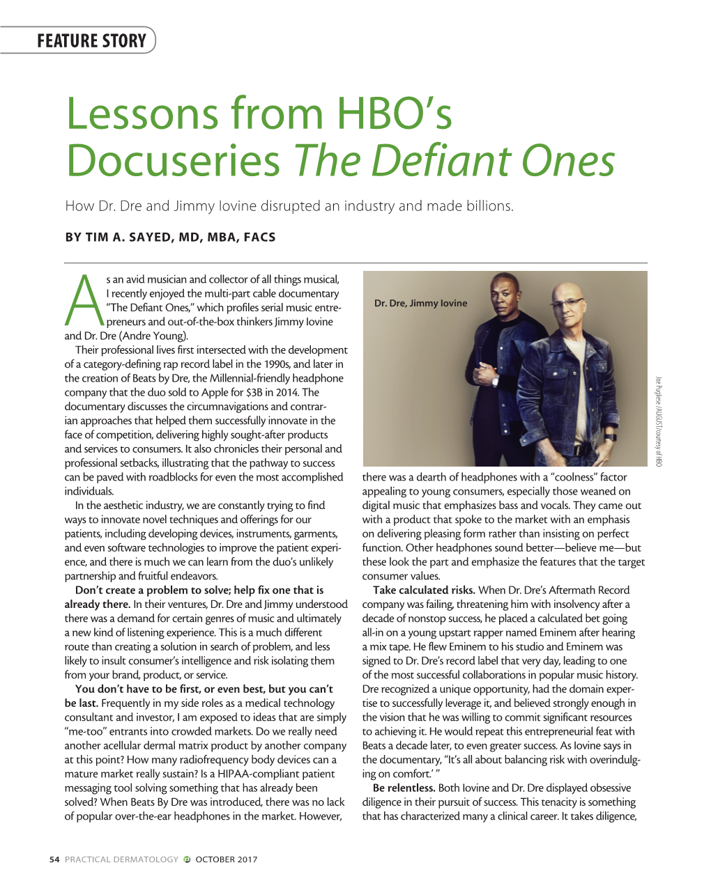 Lessons from HBO's Docuseries the Defiant Ones