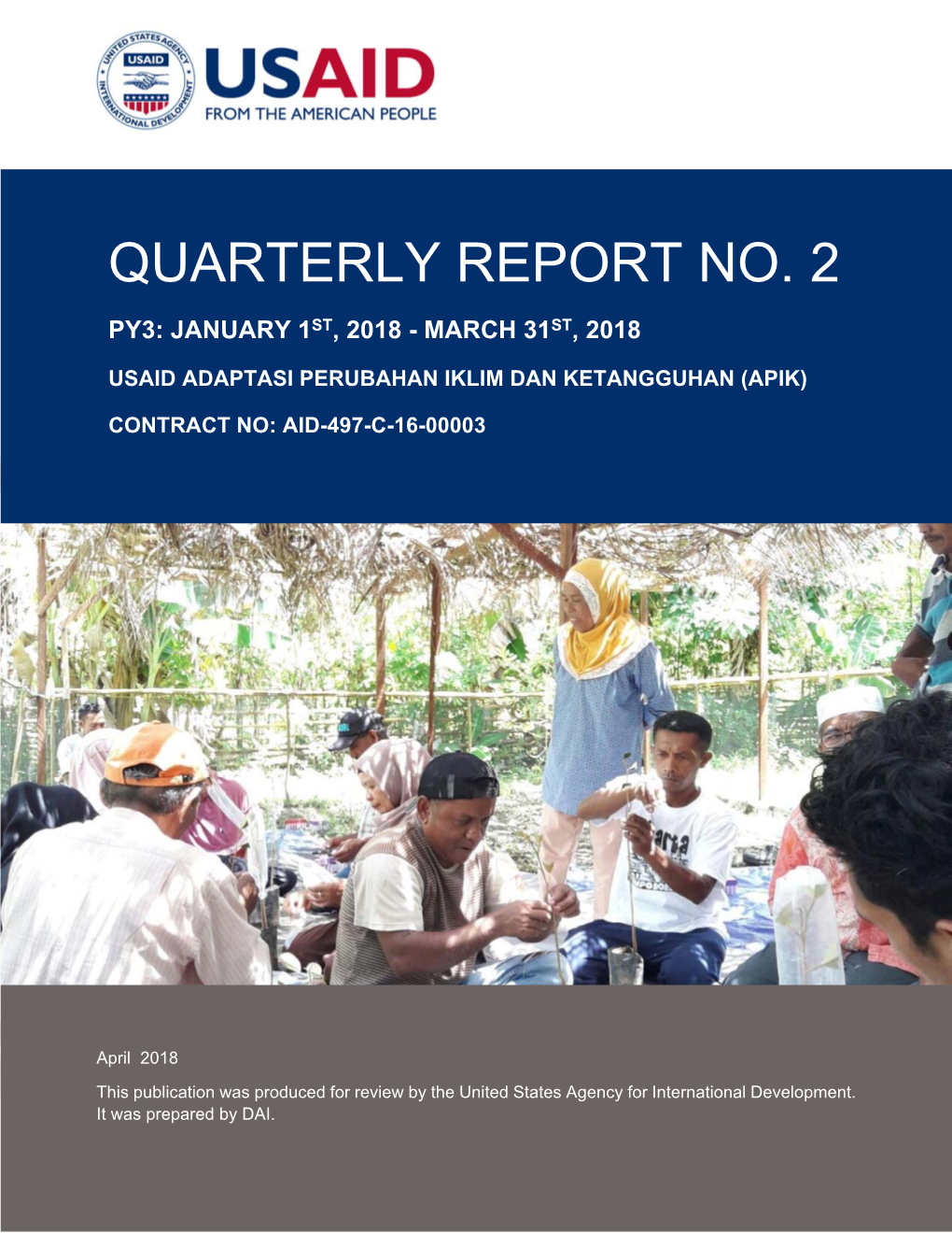 Quarterly Report No. 2