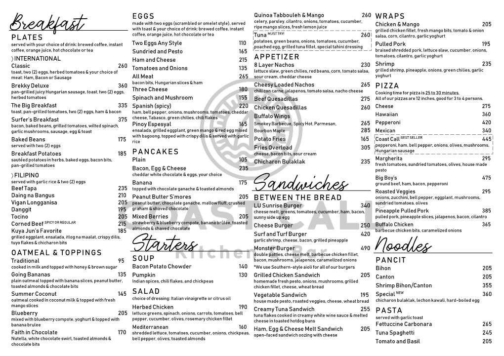 View the Menu