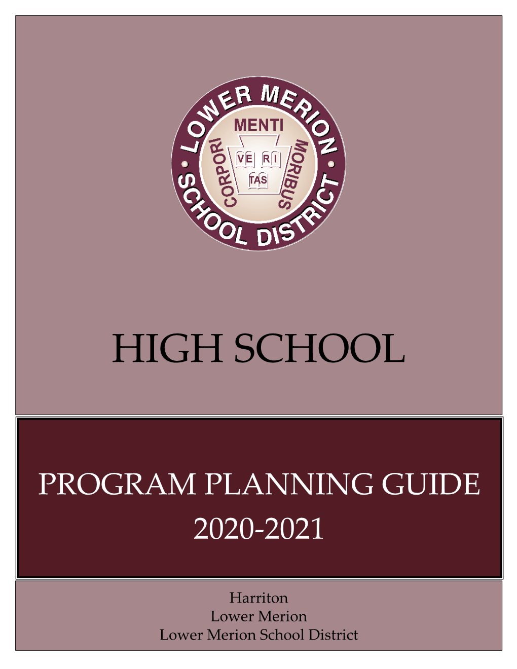 2020-21 High School Program Planning Guide