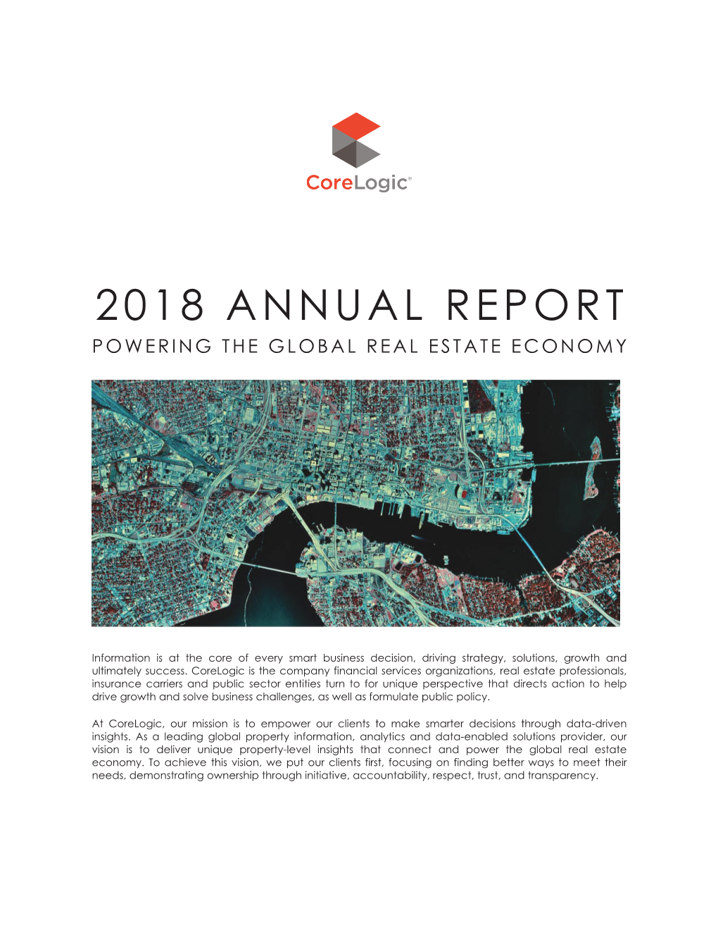 2018 Annual Report Powering the Global Real Estate Economy