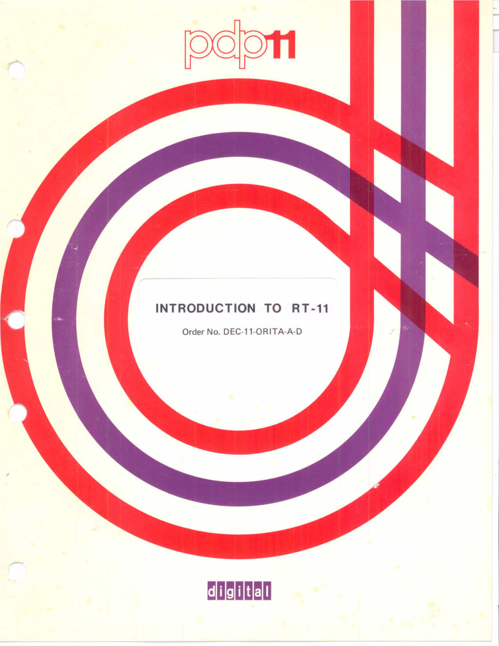 Digital Equipment Corporation RT-11 Introduction Manual, 1977