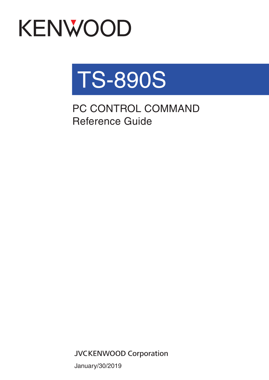 Pc Control Command Reference for the Ts-890S Transceiver